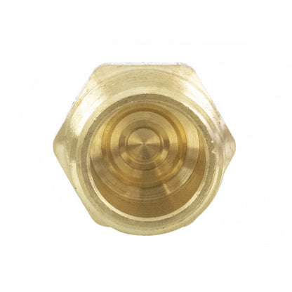 PWP Brass Fitting - Hex Plug 1/2 NPT Inner View