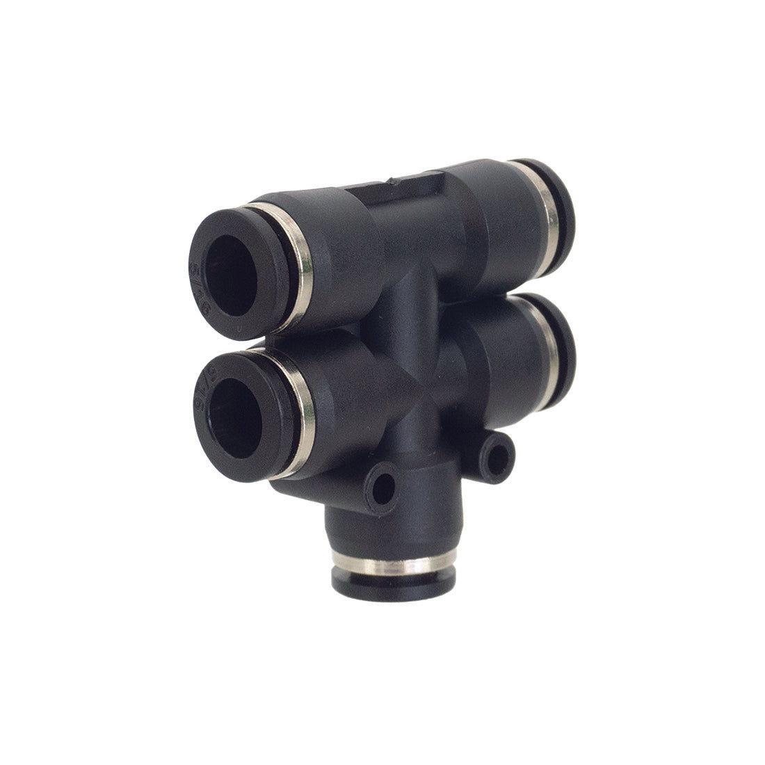 PWP Push-to-Fit Double T-Fitting - 5/16 Inch Right Angle View