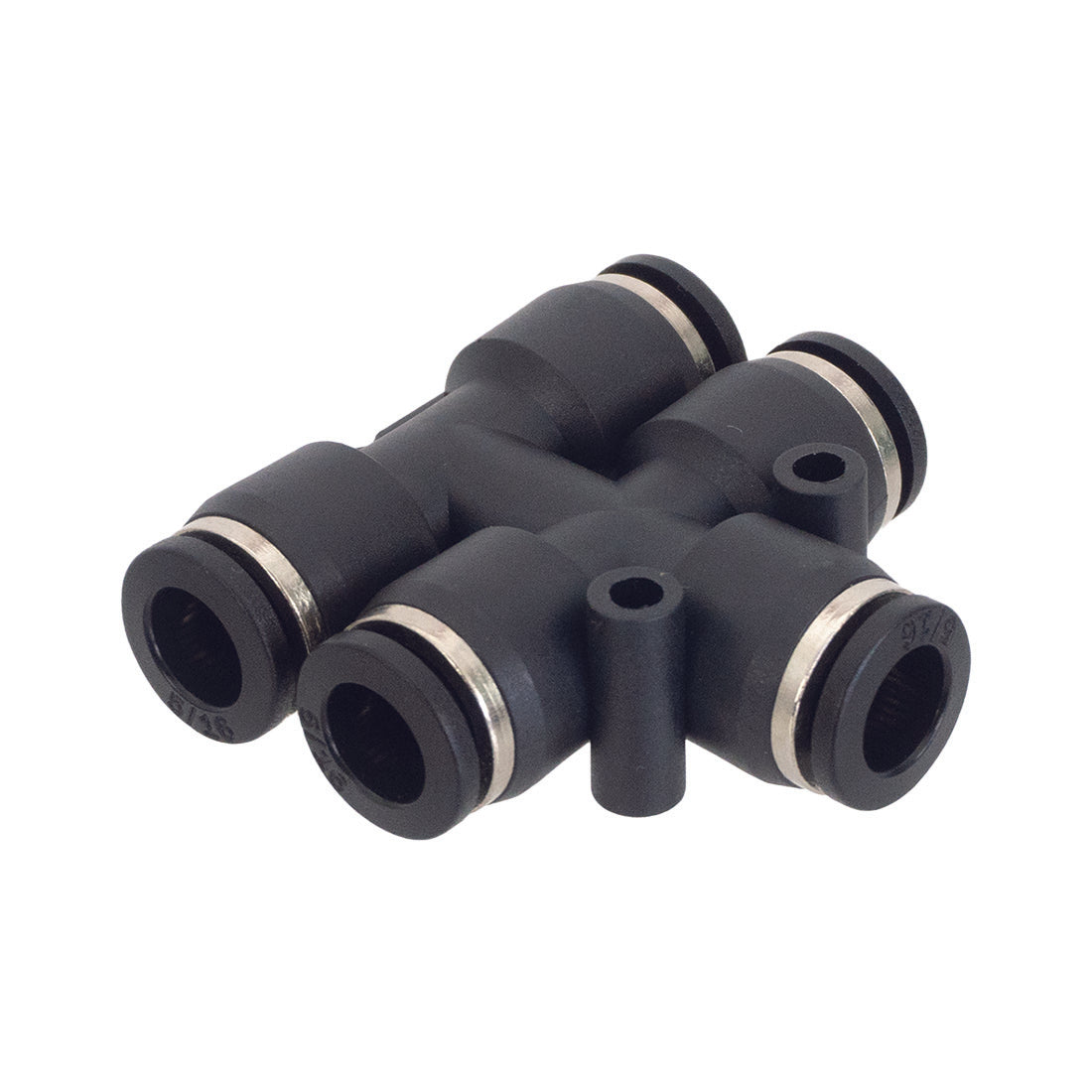PWP Push-to-Fit Double T-Fitting - 5/16 Inch Top View