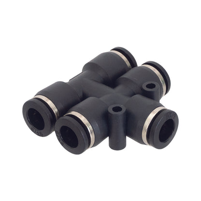 PWP Push-to-Fit Double T-Fitting - 5/16 Inch Top View