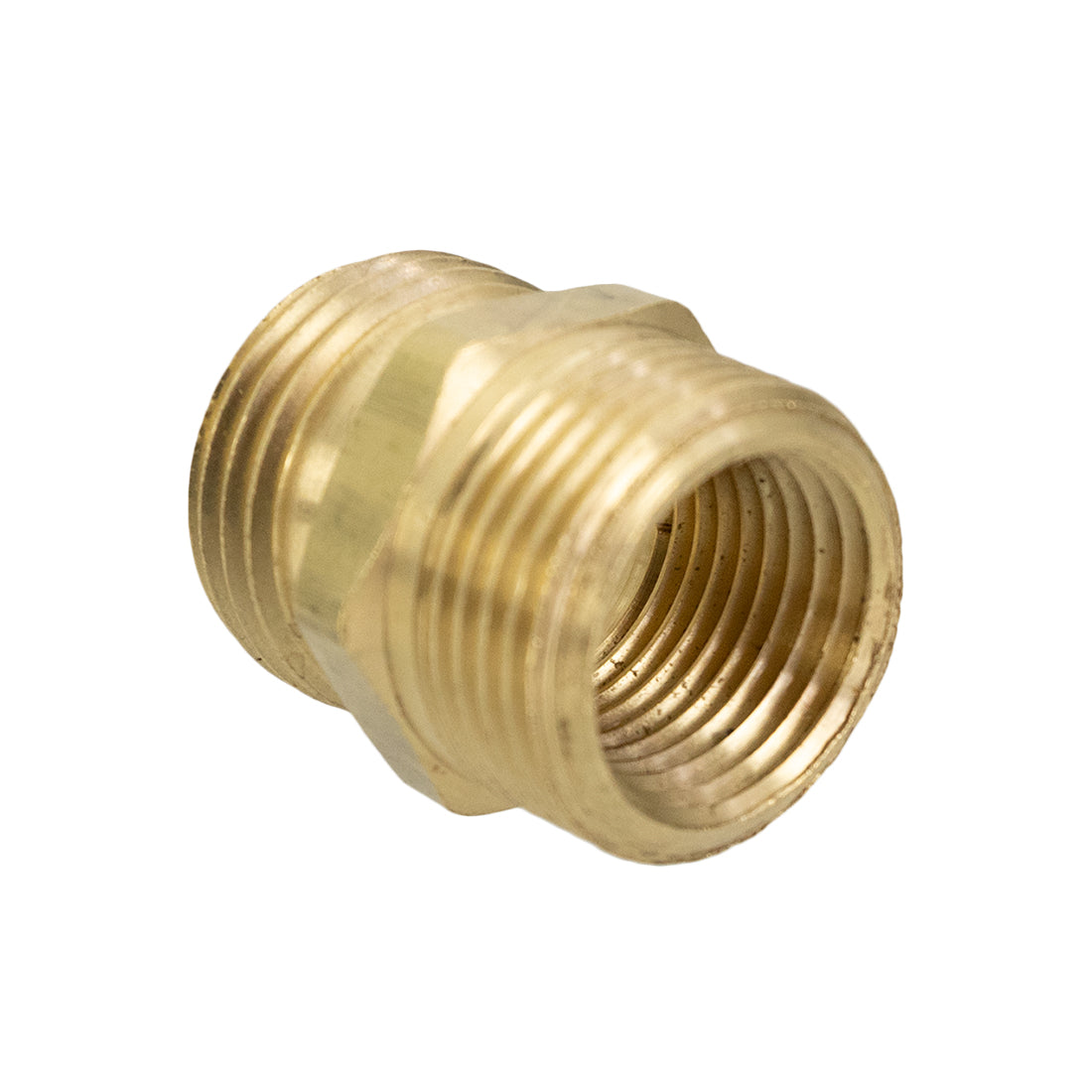 PWP Brass Fitting - Garden Hose Female x 3/4 Male NPT Bottom View