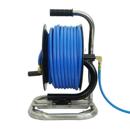 PWP Heavy Duty Portable Hose Reel - 150 Foot Back View