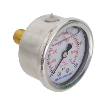 PWP Pressure Gauge - 2 Inch Side View