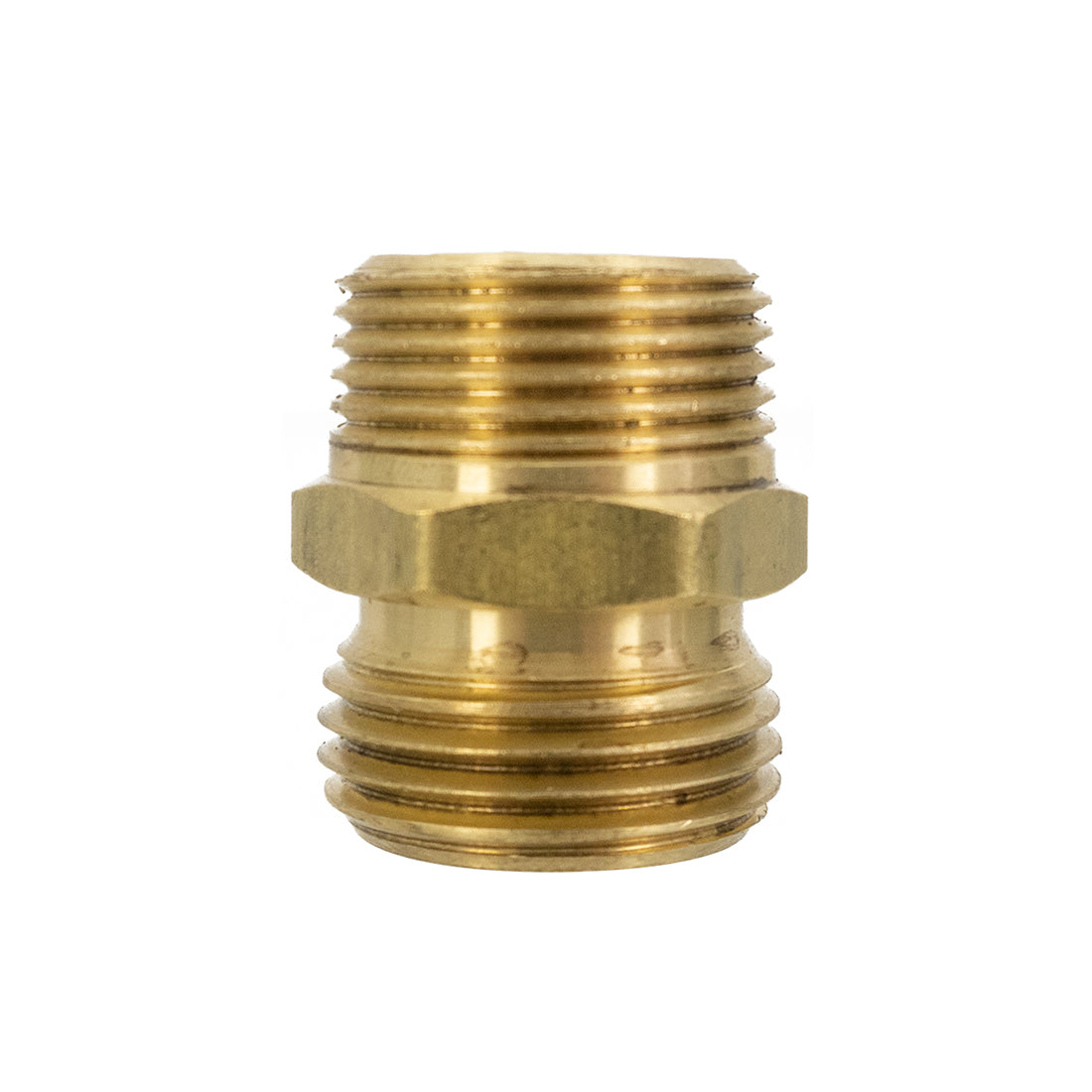 PWP Brass Fitting - Garden Hose Female x 3/4 Male NPT Straight View