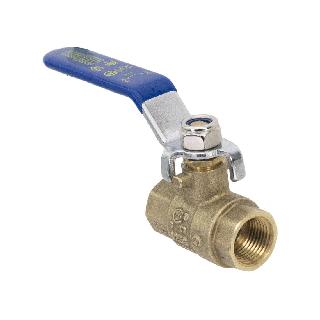 PWP Ball Valve 3/8 FPT 600psi Right Angle View