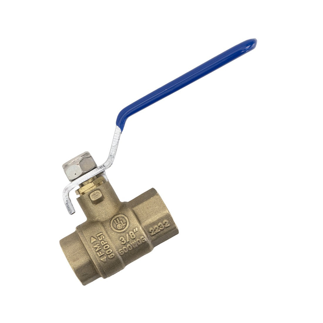 PWP Ball Valve 3/8 FPT 600psi Slanted View