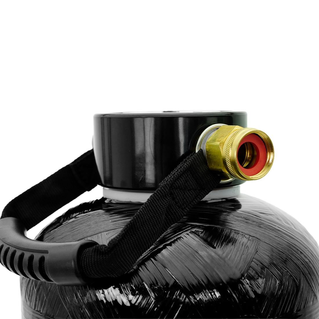 PWP DI Tank - 1/2 Cubic Foot Side Close Up View